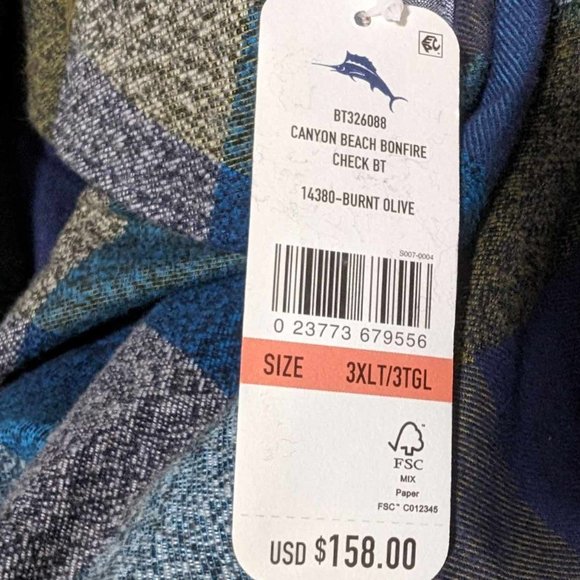 Tommy Bahama Multicolor Plaid Button Down Shirt - Picture 9 of 15